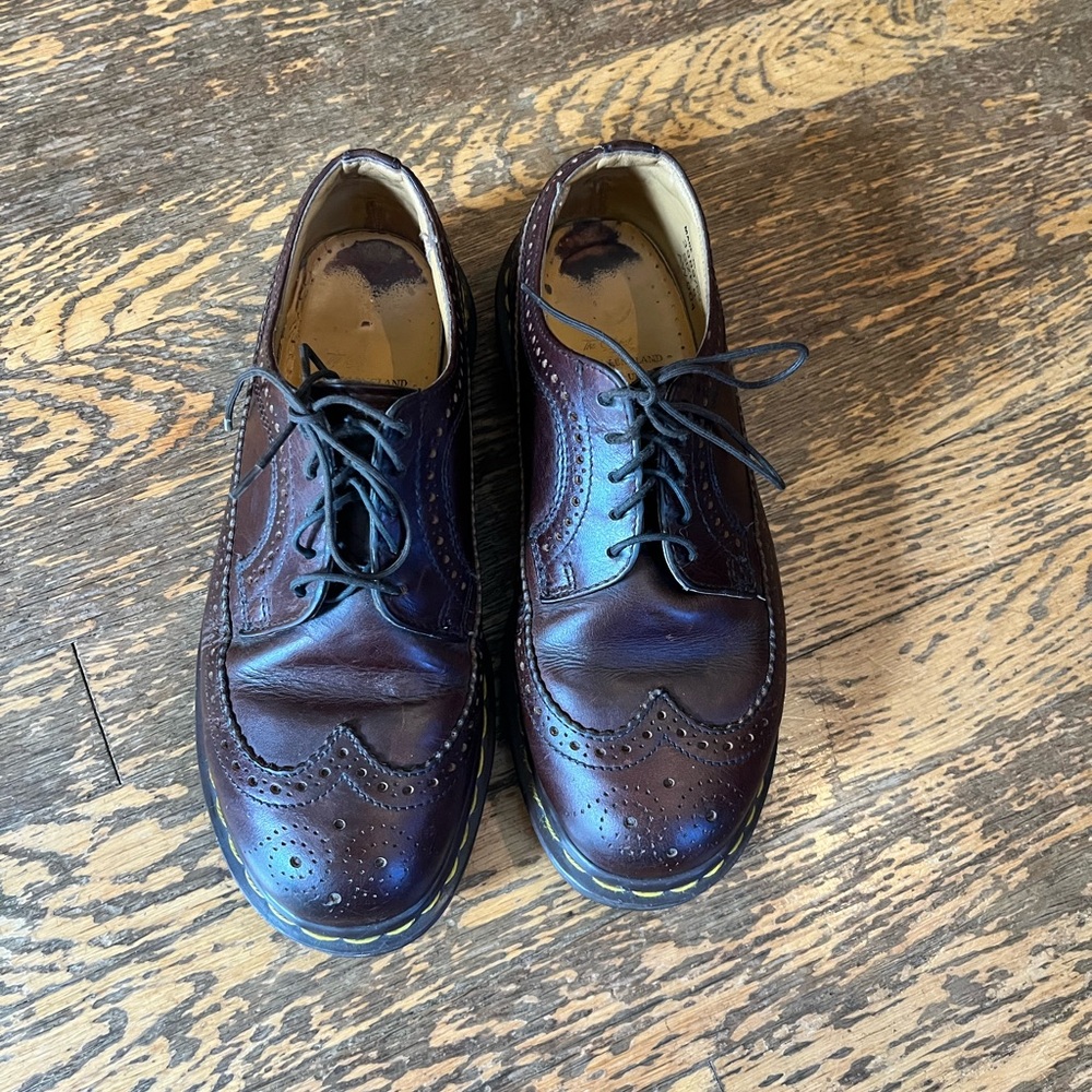 Dr. Martens Dark Brown Leather Oxfords